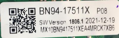 MAIN PARA SMART TV SAMSUNG QLED 4K RESOLUCION (3840 X 2160) / NUMERO DE PARTE BN94-17511X / BN41-02844D / BN97-19232U / BN9417511X / 17511X - Imagen 2